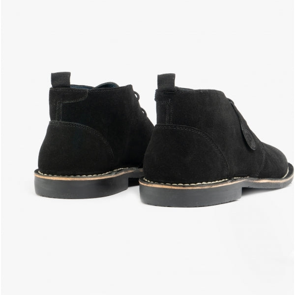 Popps VESPA Unisex Desert Boots Black