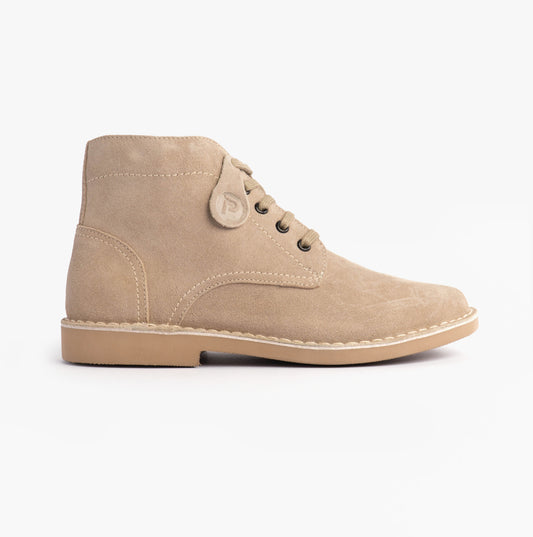 Popps RANGER Mens Desert Boots Taupe