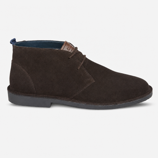Roamers JACOB Mens Desert Boots Dark Brown