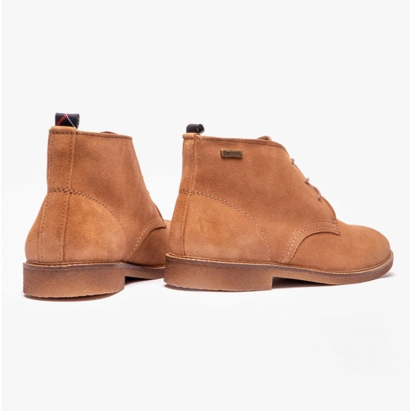 Barbour SONORAN Mens Suede Desert Boots Cocoa Suede | DesertBoots.com