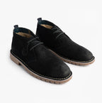 Popps COOPER Mens Desert Boots Navy