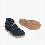 Roamers ROUND TOE Unisex Desert Boots Navy