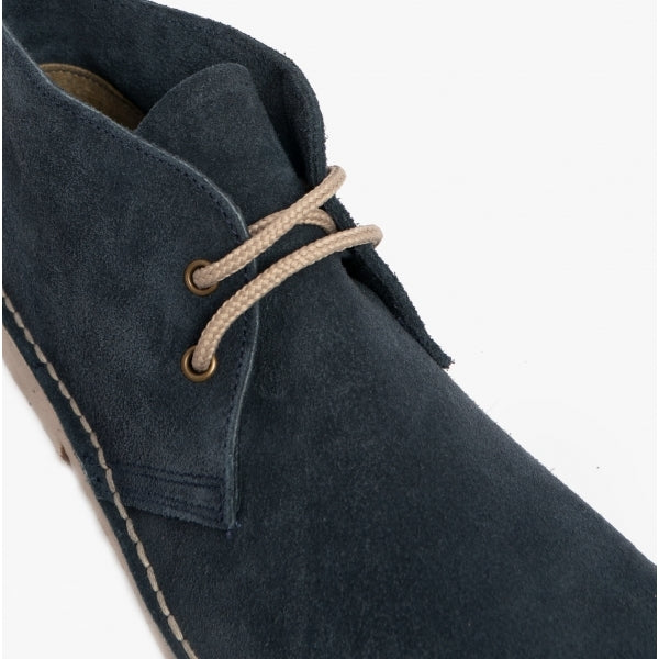 Roamers ROUND TOE Unisex Desert Boots Navy