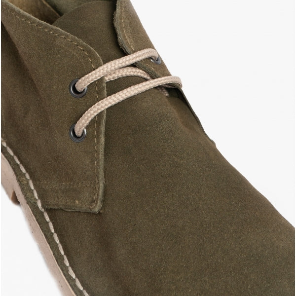 Roamers ROUND TOE Unisex Desert Boots Khaki