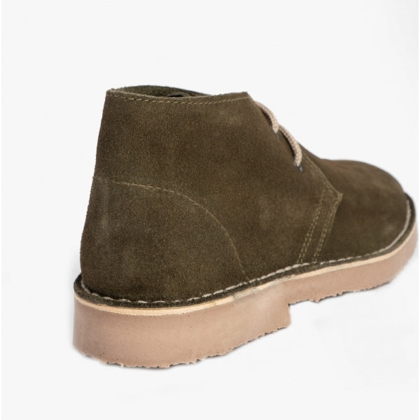 Roamers ROUND TOE Unisex Desert Boots Khaki