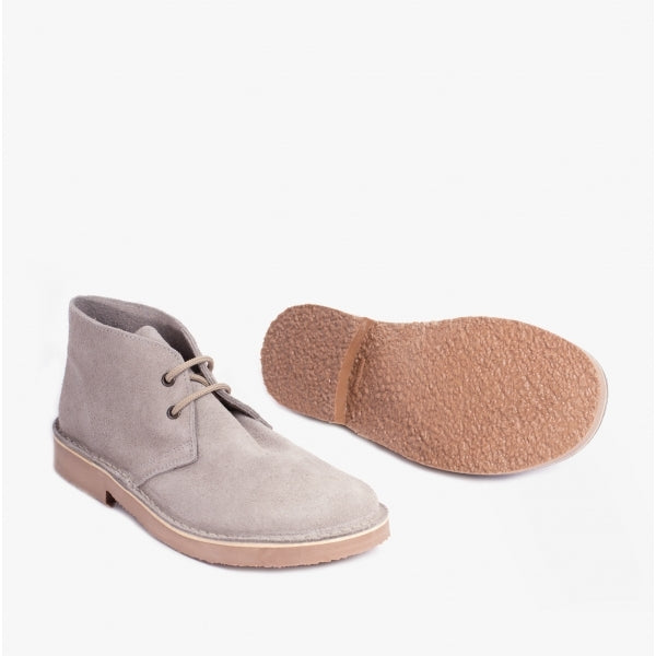 Roamers ROUND TOE Unisex Desert Boots Grey