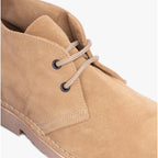 Roamers ROUND TOE Unisex Desert Boots Stone