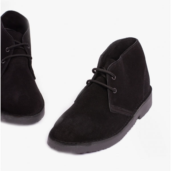 Roamers ANDREW Unisex Desert Boots Black