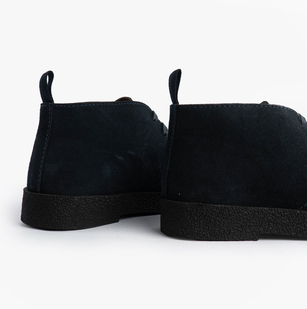 Roamers REVOLVER Mens Boots in Navy, rear view of the pair