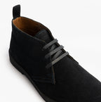 Roamers REVOLVER Mens Boots in Navy, close-up of the laces and sole edge