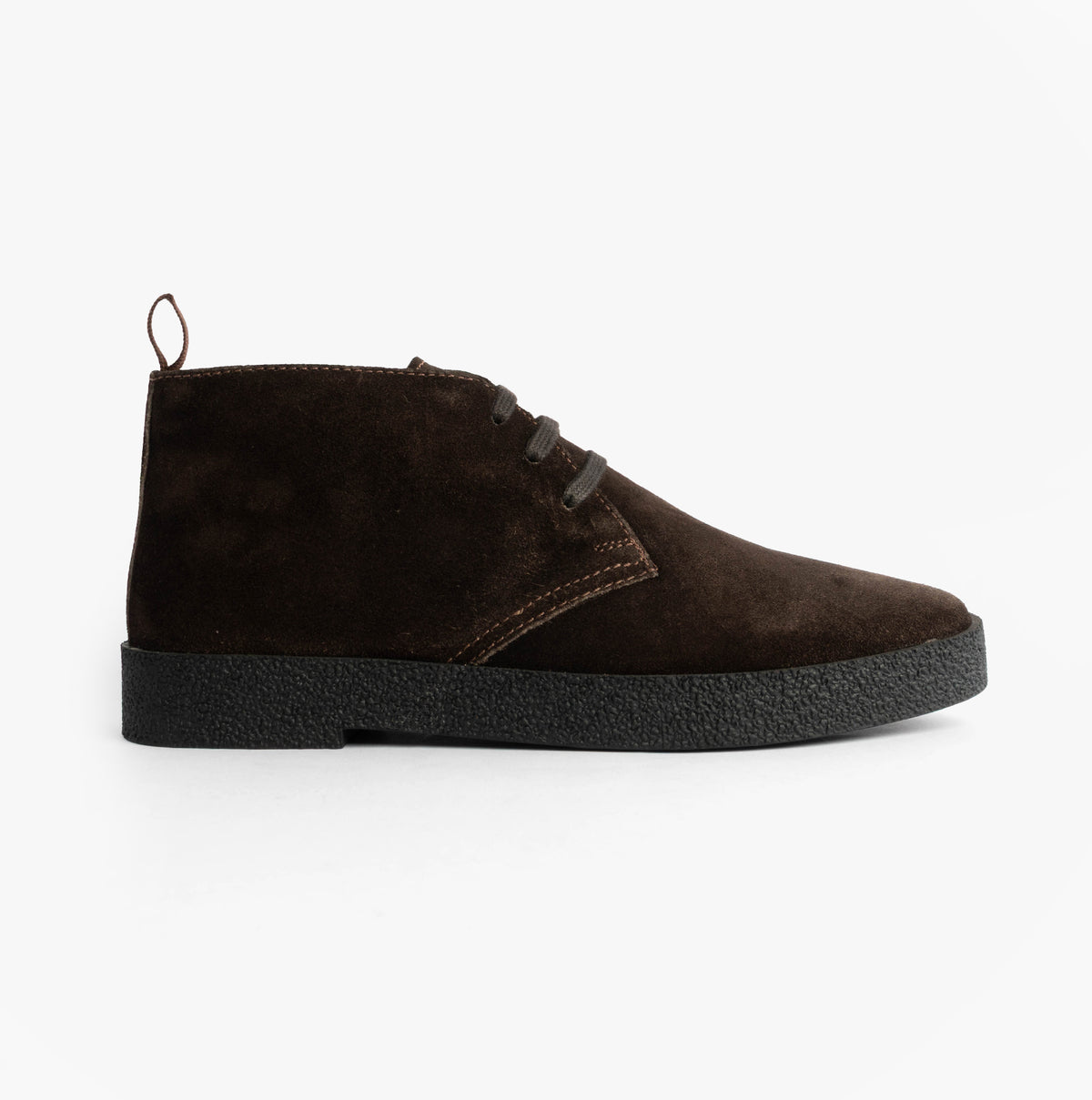 Roamers REVOLVER Mens Boots in Chocolate Brown, side view