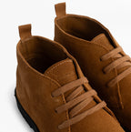 Roamers REVOLVER Mens Boots in Tan, close-up of the laces