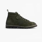 Popps 1961 MOD Mens Suede Monkey Boots in Green, side view