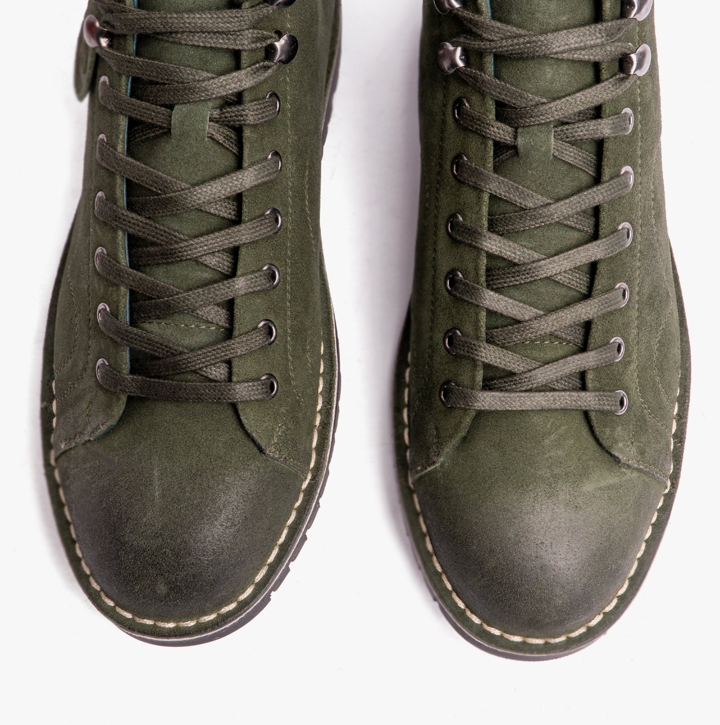 Popps 1961 MOD Mens Suede Boots Green