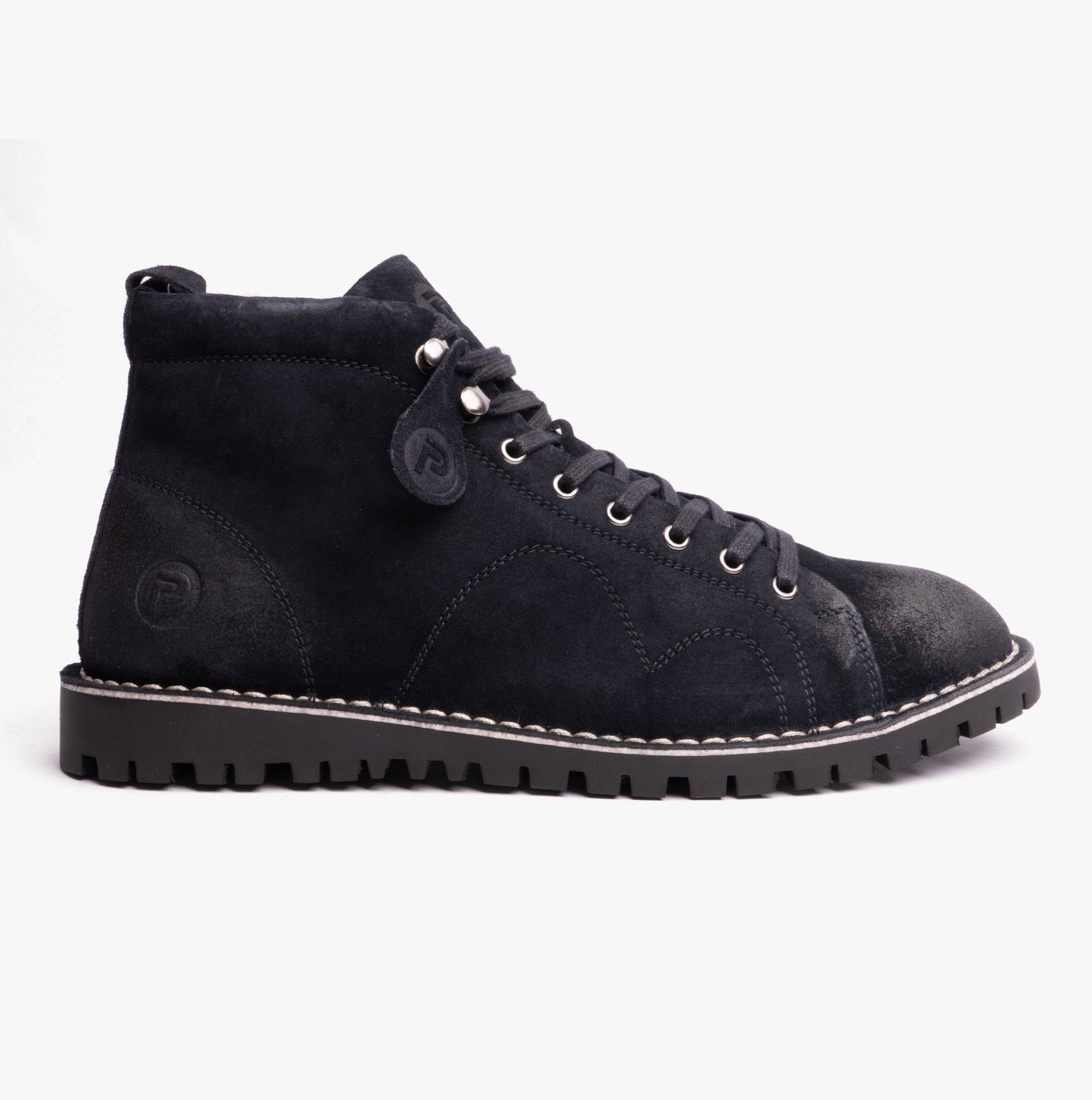 Popps 1961 MOD Mens Suede Boots Navy