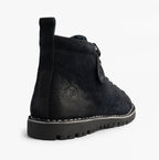 Popps 1961 MOD Mens Suede Monkey Boots in Navy, rear view