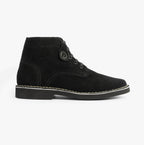 Popps RANGER Mens Desert Boots in Black, side view