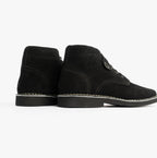 Popps RANGER Mens Desert Boots in Black, pair seen from the back and side
