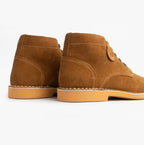 Popps RANGER Mens Desert Boots in Cognac, pair shown side on