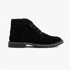 Popps TROOPER Mens Desert Boots in Black, side view