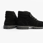 Popps TROOPER Mens Desert Boots in Black, pair shown side on