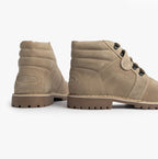 Popps TROOPER Mens Desert Boots in Taupe, pair shown side on
