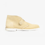 Popps PASTEL Womens Suede Casual Desert Boots in Mellow Yellow, side view