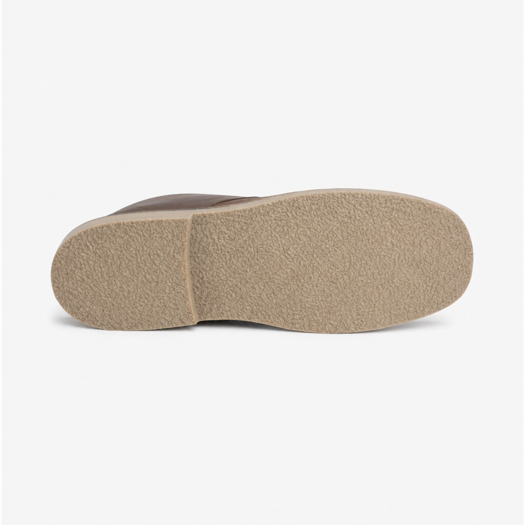 Roamers LEONARD Mens Desert Boots in Brown, sole view