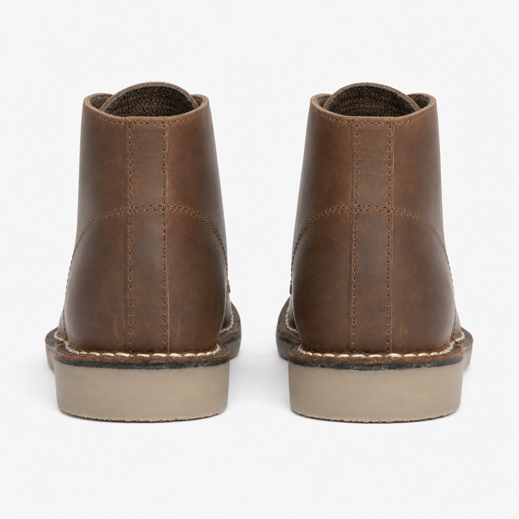 Roamers LEONARD Mens Desert Boots Brown