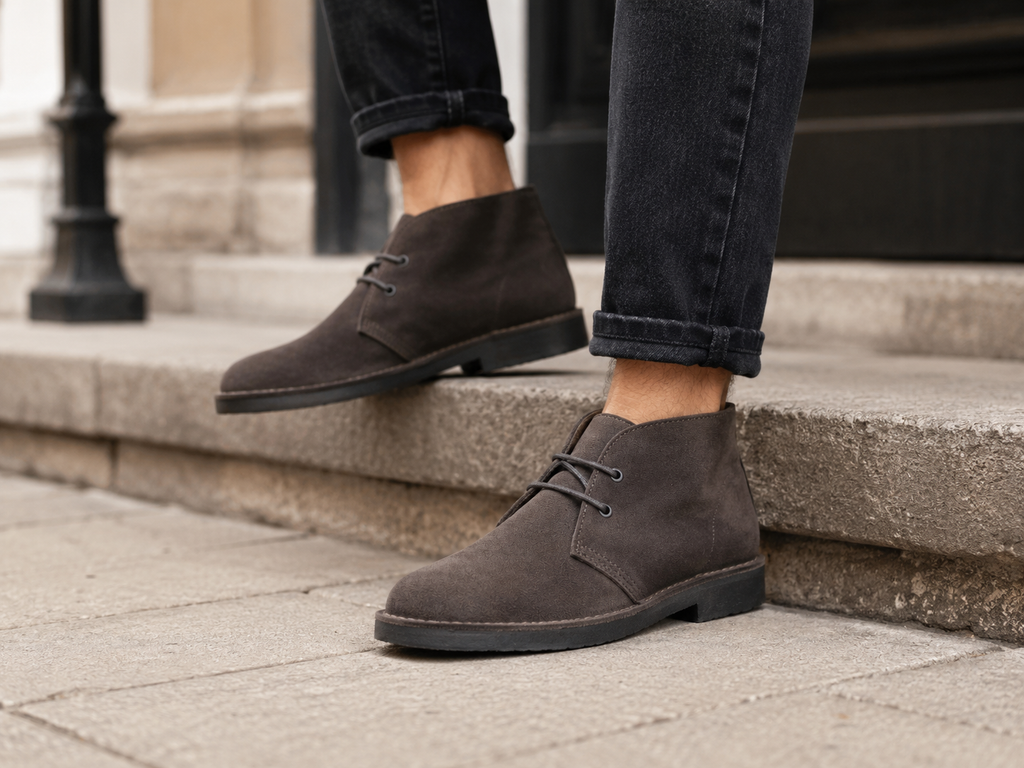 Roamers ORIGINAL Unisex Desert Boots Grey