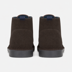 Roamers JACOB Mens Desert Boots in Dark Brown, back view of both boots