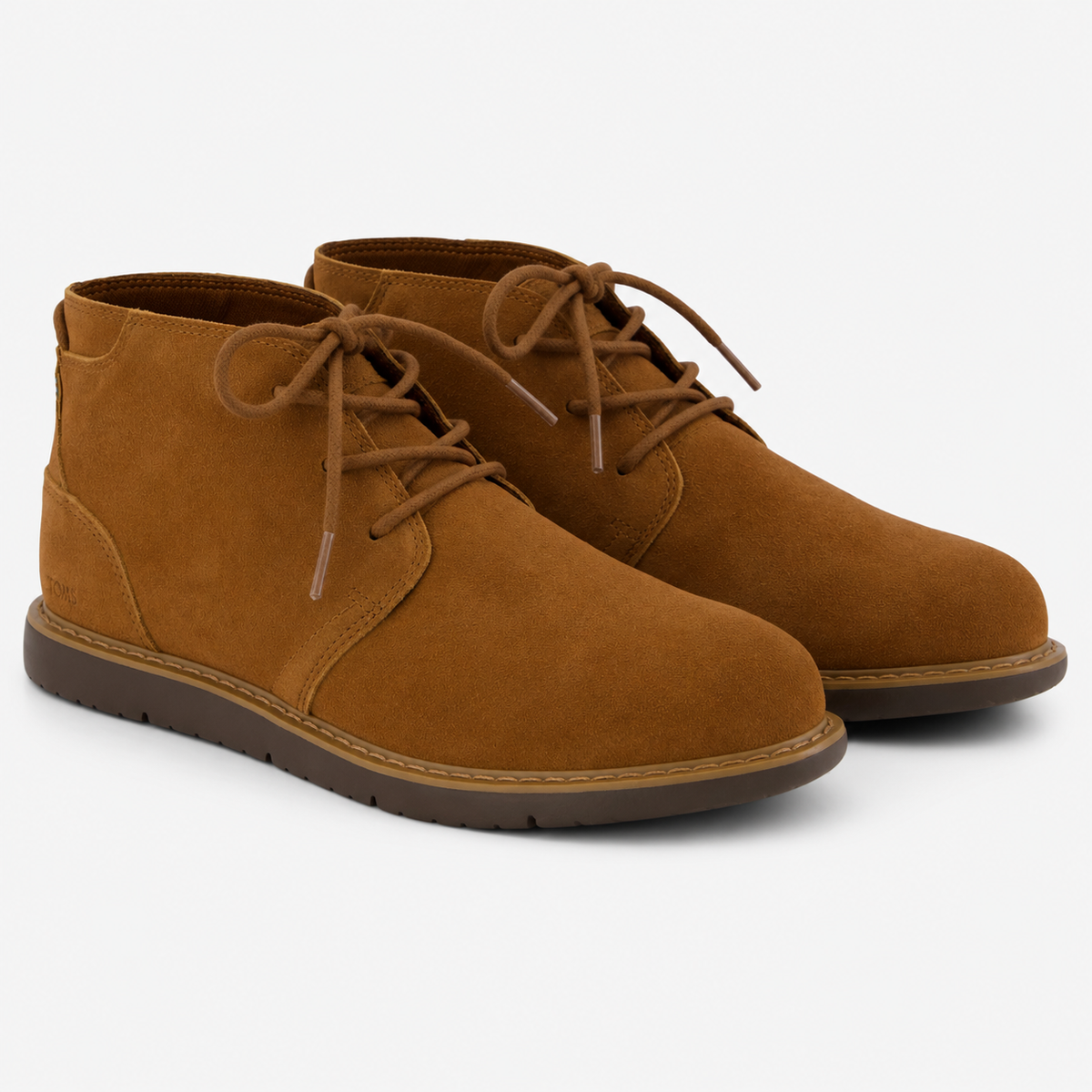 TOMS NAVI Mens Desert Boots Dark Brown