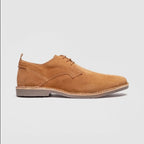 Popps JONAS Mens Suede Desert Shoes Cognac