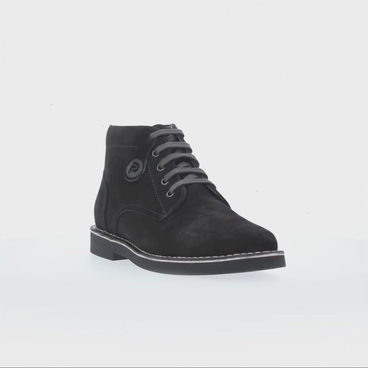 Popps RANGER Mens Desert Boots Black