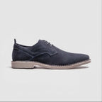 Popps JONAS Mens Suede Desert Shoes Navy