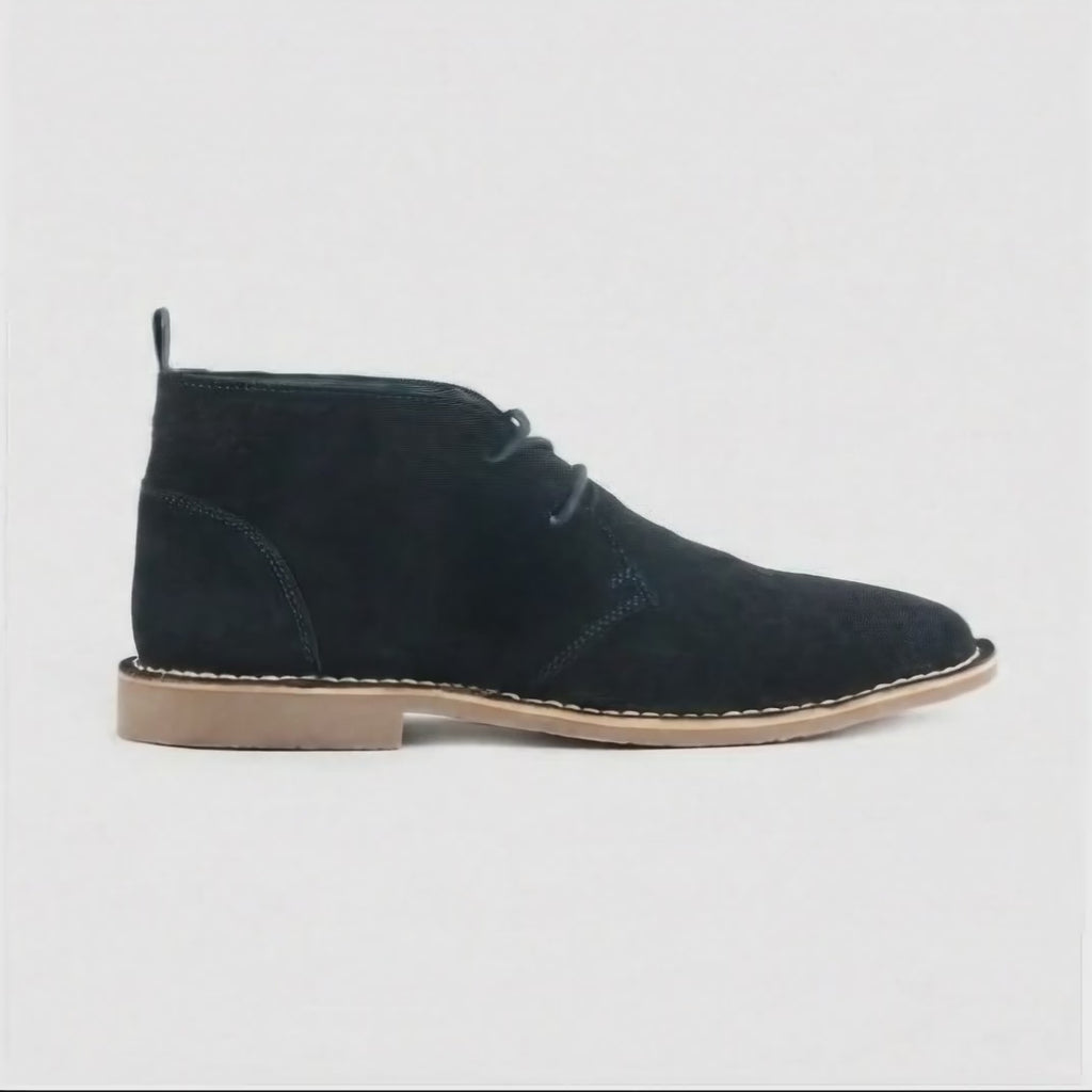 Popps VESPA Unisex Desert Boots Navy