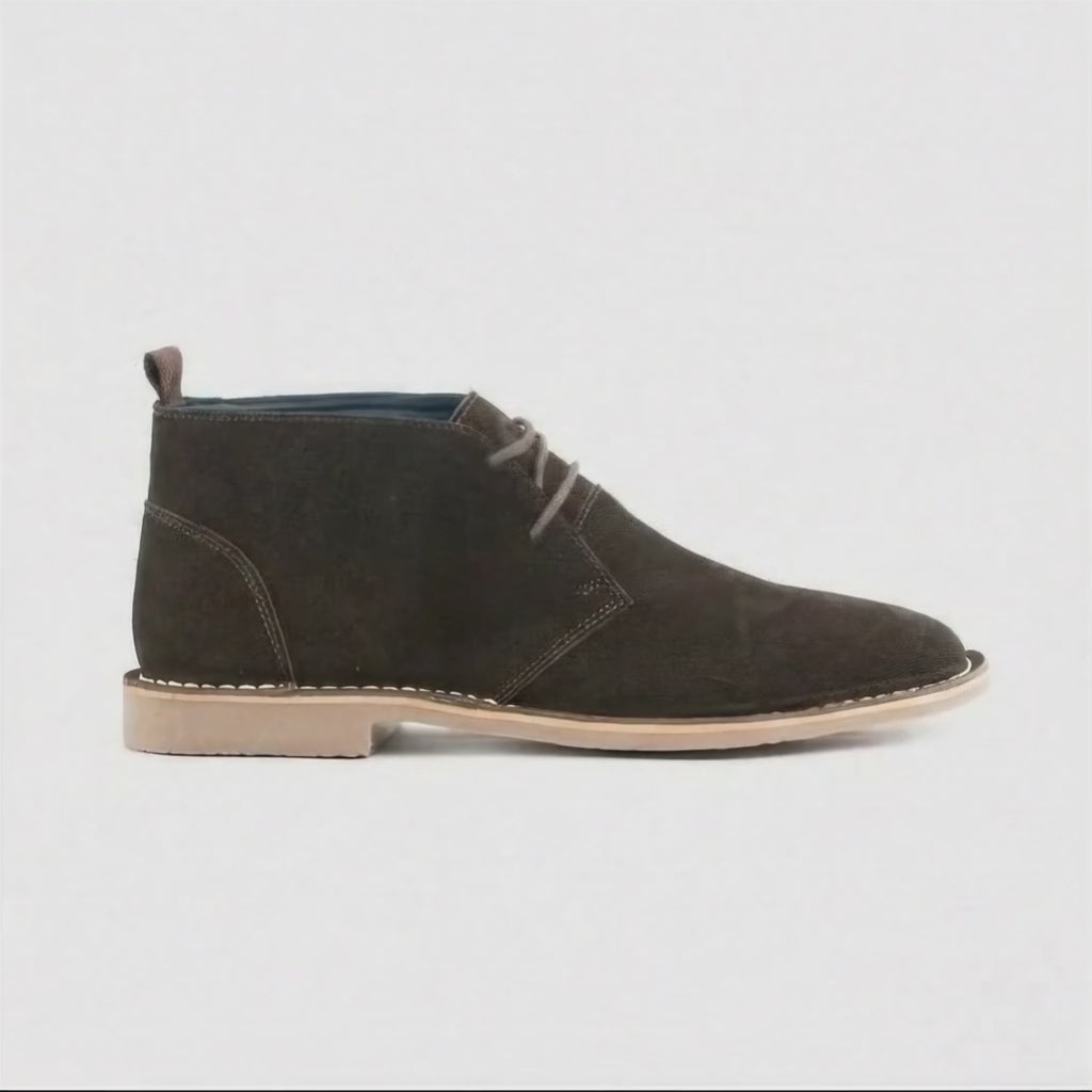 Popps VESPA Unisex Desert Boots Dark Brown