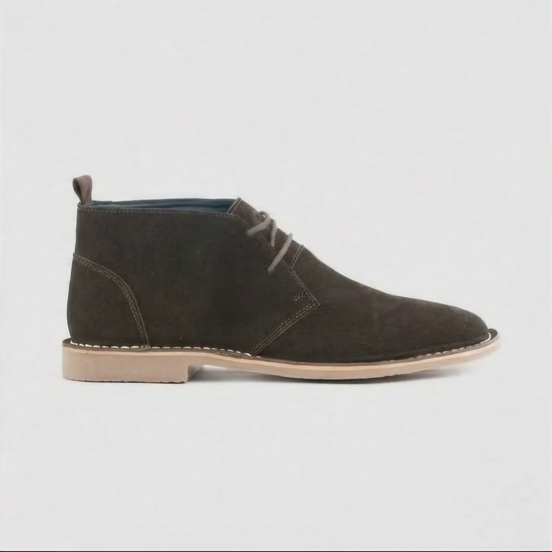 Popps VESPA Unisex Desert Boots Dark Brown